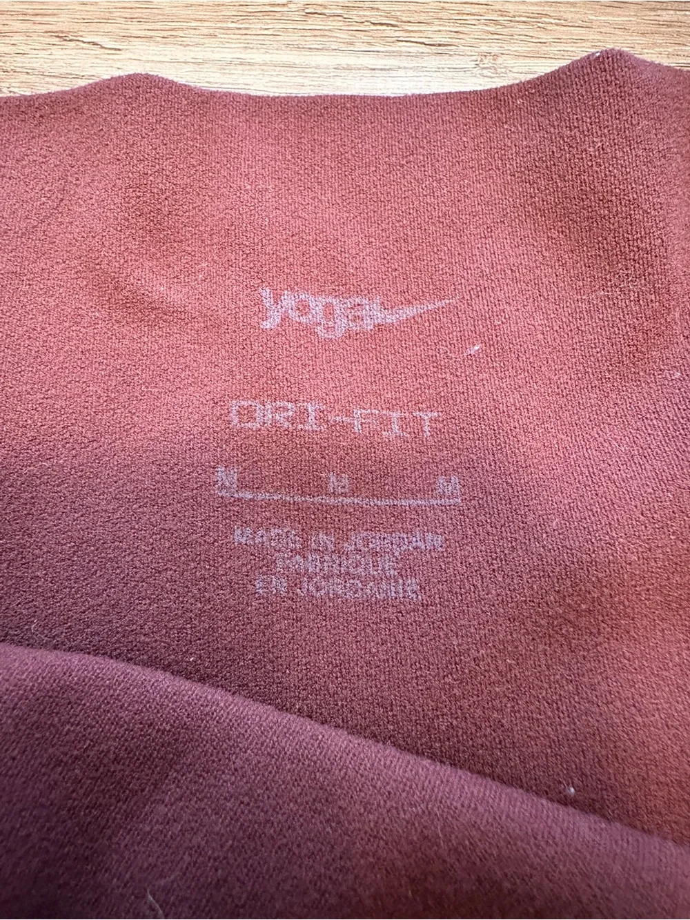 Nike Yoga Luxe Top & Short in Russet Red